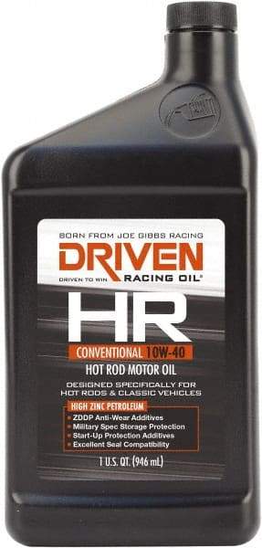 Joe Gibbs Driven Racing Oil - 1 Quart Conventional Oil - Grade 10W-40 - Makers Industrial Supply