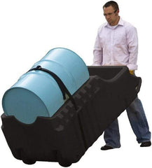 Justrite - Mobile Spill Containment Type: Poly Drum Caddy Number of Drums: 1 - Makers Industrial Supply