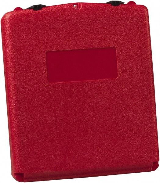 Justrite - 1 Piece Red Document Holders-Certificate/Document - 15-3/4" High x 13.3" Wide - Makers Industrial Supply