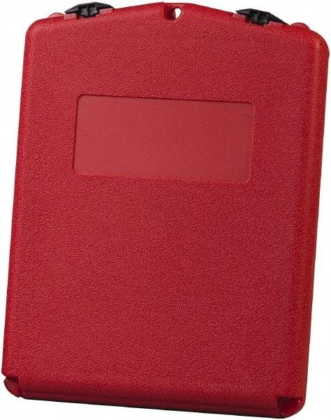 Justrite - 1 Piece Red Document Holders-Certificate/Document - 14-1/2" High x 11" Wide - Makers Industrial Supply