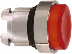 Schneider Electric - 22mm Mount Hole, Extended Straight, Pushbutton Switch Only - Round, Red Pushbutton, Illuminated, Maintained (MA) - Makers Industrial Supply