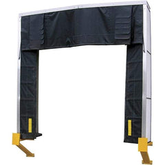 Vestil - 10' Door Width x 10' Door Height Nylon Dock Shelter - Black - Makers Industrial Supply