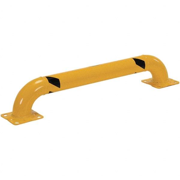 Vestil - 48" Long x 9" High, Steel Rack Guard - Low Profile, 4-1/2" Pipe - Makers Industrial Supply