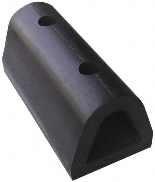 Vestil - 24 Inch Long x 6 Inch Wide x 6 Inch High Extruded Half-Oval Fender Bumper - 24 Inch Long x 6 Inch Wide x 6 Inch High Extruded Half-Oval Fender Bumper - Makers Industrial Supply