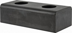 Vestil - 10 Inch Long x 4-1/2 Inch Wide x 3 Inch Projection Molded Rubber Bumper - 10 Inch Long x 4-1/2 Inch Wide x 3 Inch Projection Molded Rubber Bumper - Makers Industrial Supply