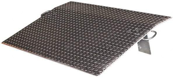 Vestil - 4,100 Lb Aluminum Dock Plate - 30" Long x 48" Wide x 4" High - Makers Industrial Supply