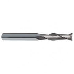 12mm Dia. x 150mm Overall Length 2-Flute Square End Solid Carbide SE End Mill-Round Shank-Center Cut-Uncoated - Makers Industrial Supply