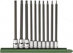 GearWrench - 10 Piece 1/4 & 3/8" Drive Torx Bit Socket Set - T8 to T50 Torx - Makers Industrial Supply