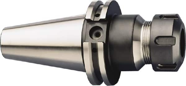 HAIMER - 0.5mm to 10mm Capacity, 6.3" Projection, CAT40 Taper Shank, ER16 Collet Chuck - 0.0001" TIR, Through-Spindle & DIN Flange Coolant - Exact Industrial Supply