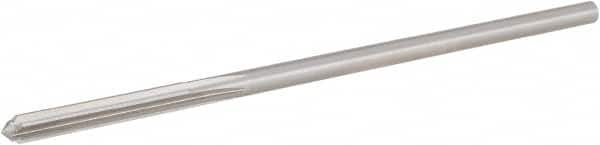 Hertel - 7/32" High Speed Steel 6 Flute Chucking Reamer - Straight Flute, 0.2075" Straight Shank, 1-1/4" Flute Length, 5" OAL - Makers Industrial Supply