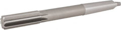 Hertel - 31/32" High Speed Steel 8 Flute Chucking Reamer - Straight Flute, 3MT Morse Taper Shank, 2-5/8" Flute Length, 10" OAL - Makers Industrial Supply