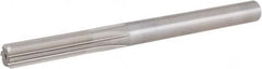 Hertel - 1/2" High Speed Steel 6 Flute Chucking Reamer - Straight Flute, Straight Shank, 2" Flute Length, 6" OAL - Makers Industrial Supply