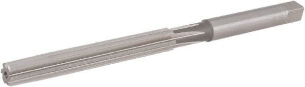 Hertel - 7/16" Diam, Straight Shank, 2-3/4" Flute, Hand Reamer - Makers Industrial Supply