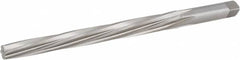 Hertel - #8 Pin, 0.505" Diam, 0.3971" Small End, 7/16" Diam Straight Shank, 5-3/16" Flute, Taper Pin Reamer - Makers Industrial Supply