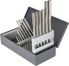 Hertel - 0.123" to 0.4995", Chucking Reamer Set - Straight Flute, Right Hand Cut, 14 Pieces - Makers Industrial Supply