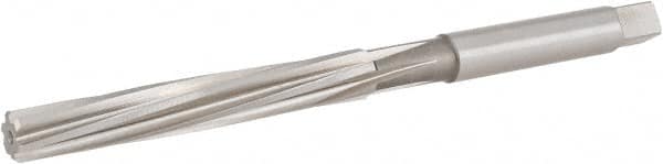 Hertel - 19/64" Diam, Straight Shank, 2-1/4" Flute, Hand Reamer - Makers Industrial Supply