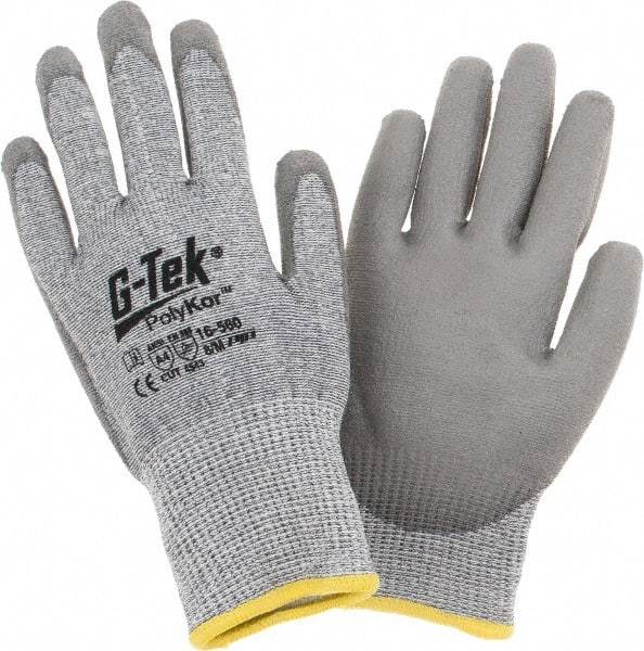 PIP - Size M, ANSI Cut Lvl A4, Cut Resistant Gloves - Palm & Fingers Coated, Gray - Makers Industrial Supply