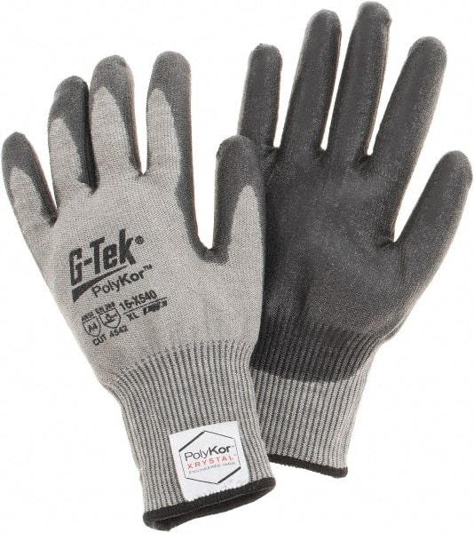 PIP - Size XL, ANSI Cut Lvl A4, Cut Resistant Gloves - Palm & Fingers Coated, Gray - Makers Industrial Supply