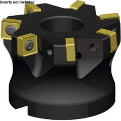 Kennametal - 5 Inserts, 50mm Cut Diam, 22mm Arbor Diam, 9.16mm Max Depth of Cut, Indexable Square-Shoulder Face Mill - 2° Lead Angle, 40mm High, SN_J10T308EN__ Insert Compatibility, Series KSSM - Makers Industrial Supply