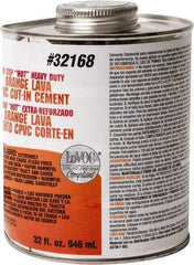 Oatey - 32 oz All-Purpose Medium Bodied Cement - Orange, Use with PVC & CPVC - Makers Industrial Supply