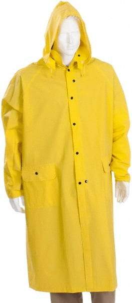 MCR Safety - Size 4XL, Yellow, Rain Jacket - 2 Pockets - Makers Industrial Supply