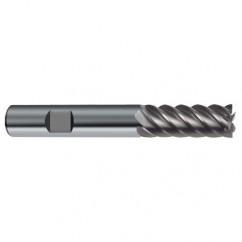 25mm Dia. - 121mm OAL - 45° Helix Bright Carbide End Mill - 10 FL - Makers Industrial Supply