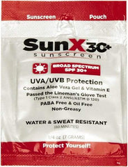 North - 0.25 oz Packet Sunscreen - SPF 30, 300 Packets - Makers Industrial Supply