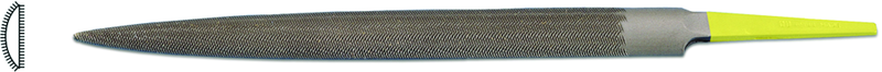 6" INOX Half-Round File, Cut 0 - Makers Industrial Supply