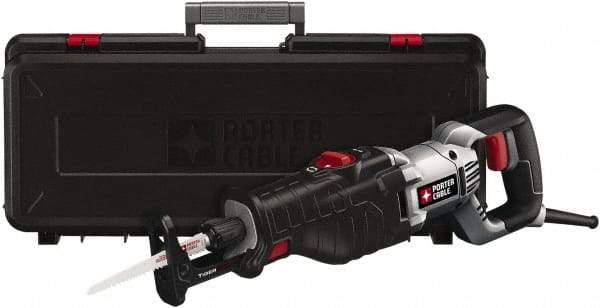 Porter-Cable - 3200 Strokes per Minute, 1-1/8 Inch Stroke Length, Electric Reciprocating Saw - 120 Volts, 8.5 Amps, 1 Blade - Makers Industrial Supply