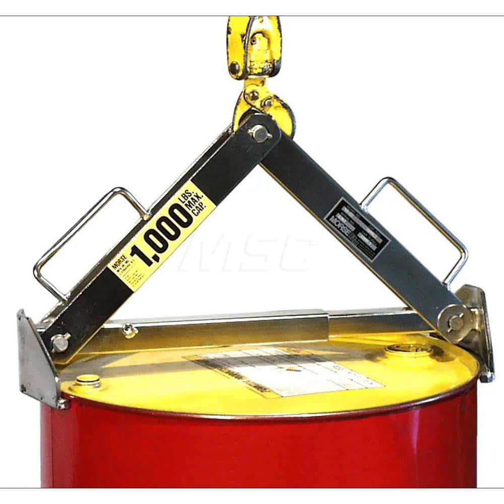 Drum Lifter: (1) 30 55 & 85 gal Drum, 1,000 lb Capacity 24″ Wide, 8.91″ Deep, 12.72″ High