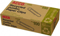 ACCO - 4-1/2" Wide Paper Fastener - Silver - Makers Industrial Supply