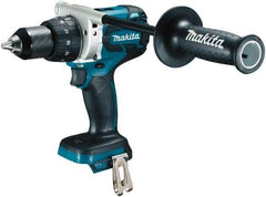 Makita - 18 Volt 1/2" Chuck Pistol Grip Handle Cordless Drill - 0-400 & 0-1500 RPM, Keyless Chuck, Reversible, Lithium-Ion Batteries Not Included - Makers Industrial Supply