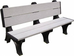 Vestil - 4' Long x 28" Wide, Recycled Plastic Bench Seat - Makers Industrial Supply