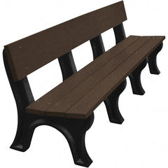 Vestil - 8' Long x 26-1/4" Wide, Recycled Plastic Bench Seat - Makers Industrial Supply