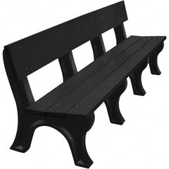 Vestil - 8' Long x 26-1/4" Wide, Recycled Plastic Bench Seat - Makers Industrial Supply