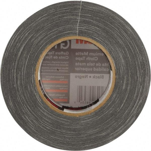 3M - 3" x 50m Black Gaffers Tape - 11 mil, Rubber Adhesive, Cotton Cloth Backing, Series GT3 - Makers Industrial Supply