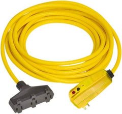 Tower - 3 Outlet, 125 Volt, 15 Amp Rating, Right Angle, Commercial, Industrial GFCI - 25 Ft. Long Cord - Makers Industrial Supply