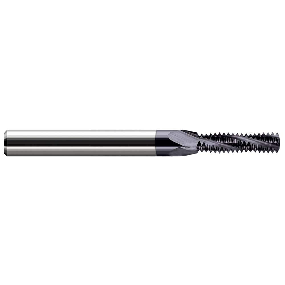 Harvey Tool - 8-36 Internal 36 TPI 3/16" Shank 3-Flute Solid Carbide Helical Flute Thread Mill - Exact Industrial Supply