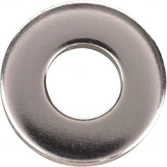 3/16″ Screw Standard Flat Washer: Grade 2 Stainless Steel, Plain Finish 13/64″ ID, 1/2″ OD, 3/32″ Thick