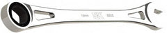 SK - 15mm 6 Point Combination Wrench - 10" OAL, Steel, Full Polish Finish - Makers Industrial Supply