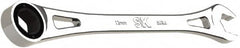 SK - 13mm 6 Point Combination Wrench - 9.06" OAL, Steel, Full Polish Finish - Makers Industrial Supply