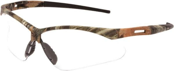 PYRAMEX - Clear Lenses, Framed Safety Glasses - Anti-Fog, Scratch Resistant, Camouflage Nylon Frame, Size Universal, Wrap Around - Makers Industrial Supply