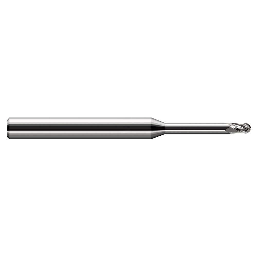 Harvey Tool - Ball End Mills; Mill Diameter (Decimal Inch): 0.0190 ; Number of Flutes: 3 ; Length of Cut (Decimal Inch): 0.0290 ; Material: Solid Carbide ; Overall Length (Inch): 2-1/2 ; Overall Length (Decimal Inch): 2.50000 - Exact Industrial Supply