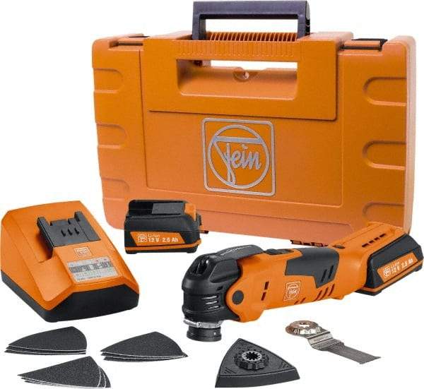 Fein - 12 Volt Cordless Multi-Tool Kit - 11,000 to 18,000 RPM - Makers Industrial Supply