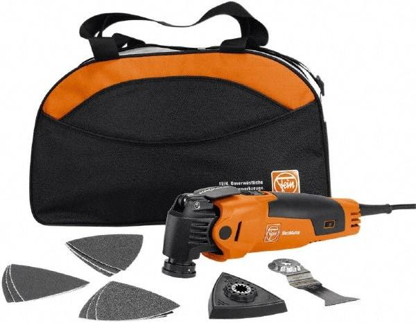 Fein - 120 Volt Electric Multi-Tool Kit - 10,000 to 19,500 RPM, 3 Amps - Makers Industrial Supply