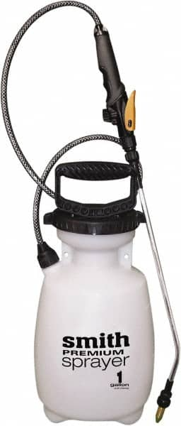 Smith Performance Sprayers - 1 Gal Chemical Safe Garden Hand Sprayer - Use with Cleaners/Degreasers, Polyethylene Tank, Funnel Mouth, Reinforced Hose - Makers Industrial Supply