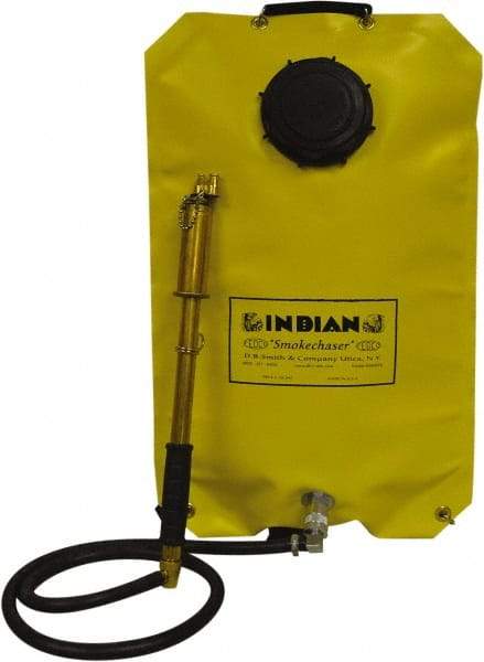 Smith Indian - 5 Gal Chemical Safe Garden Fire Pump - Vinyl Tank, Wide Mouth, Reinforced Hose - Makers Industrial Supply