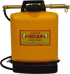 Smith Indian - 5 Gal Chemical Safe Garden Fire Pump - Polyethylene Tank, Wide Mouth, Reinforced Hose - Makers Industrial Supply