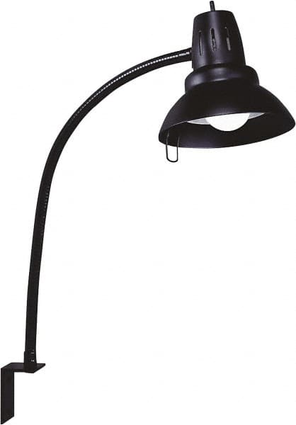 Electrix - 22 Inch, Gooseneck, L Bracket Wall, LED, Black, General Purpose Task Light - 11 Watt, 100 to 120 Volt, Nonmagnifying - Makers Industrial Supply