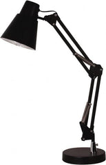 Electrix - 22 Inch, Articulated, Base, LED, Black, Desk Light - 5 Watt, 100 to 120 Volt, Nonmagnifying - Makers Industrial Supply